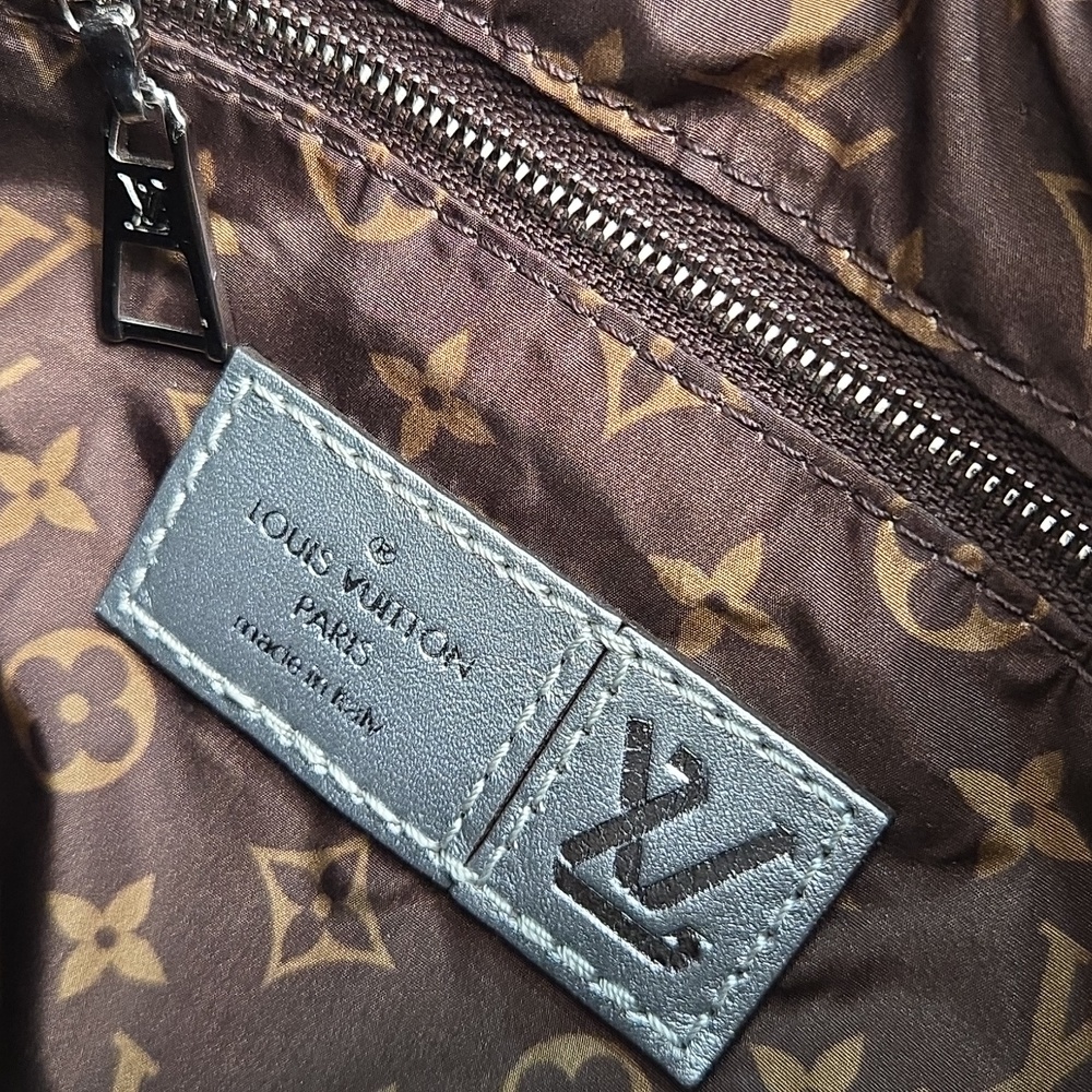 Louis Vuitton Limited Edition Silver Giant Monogram Econyl Pillow Speedy 25 - Picture 11 of 12